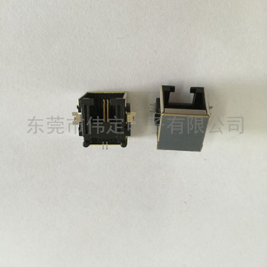 沉板 SMT电话接口RJ11 6P2C带屏蔽